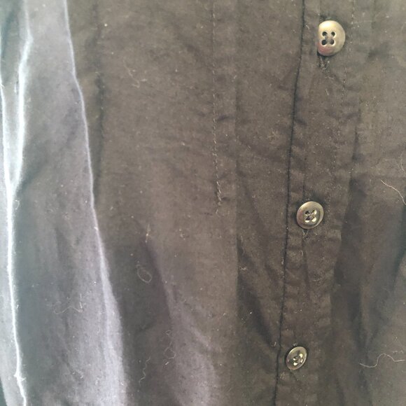 Company One Woman - Long Sleeve Black Button Down Shirt - Size 2X - Picture 2 of 8